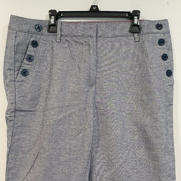 Tommy Hilfiger Navy and White Striped Capris Pants - Size 8 - Picture 3 of 8